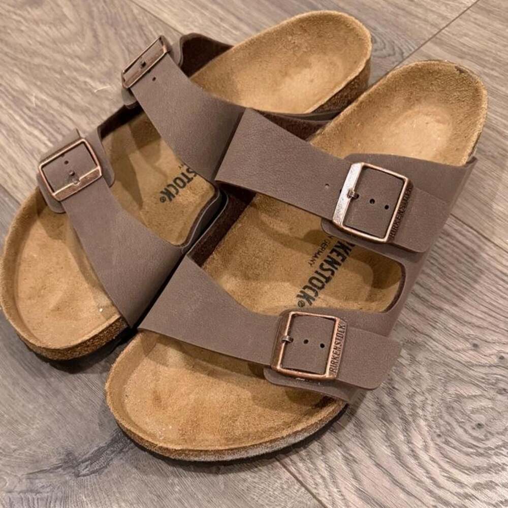 Birkenstock Arizona Sandals Mocha Birko-Flor Size 45 12